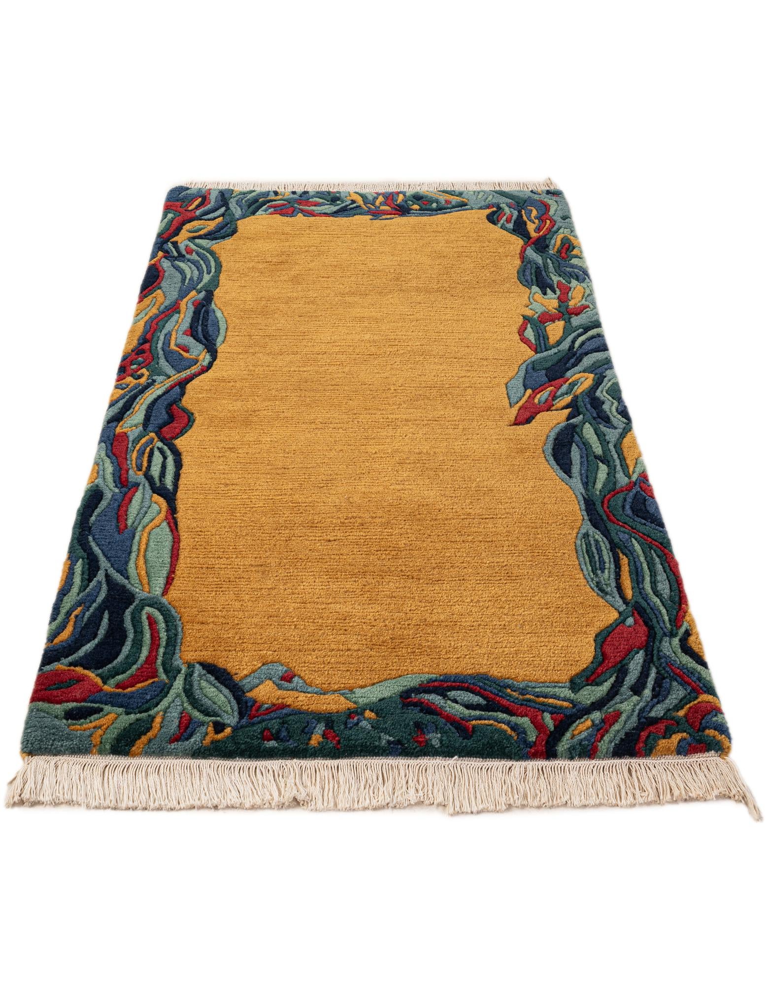 75cm x 140cm anudado a mano nepal Alfombra Lana