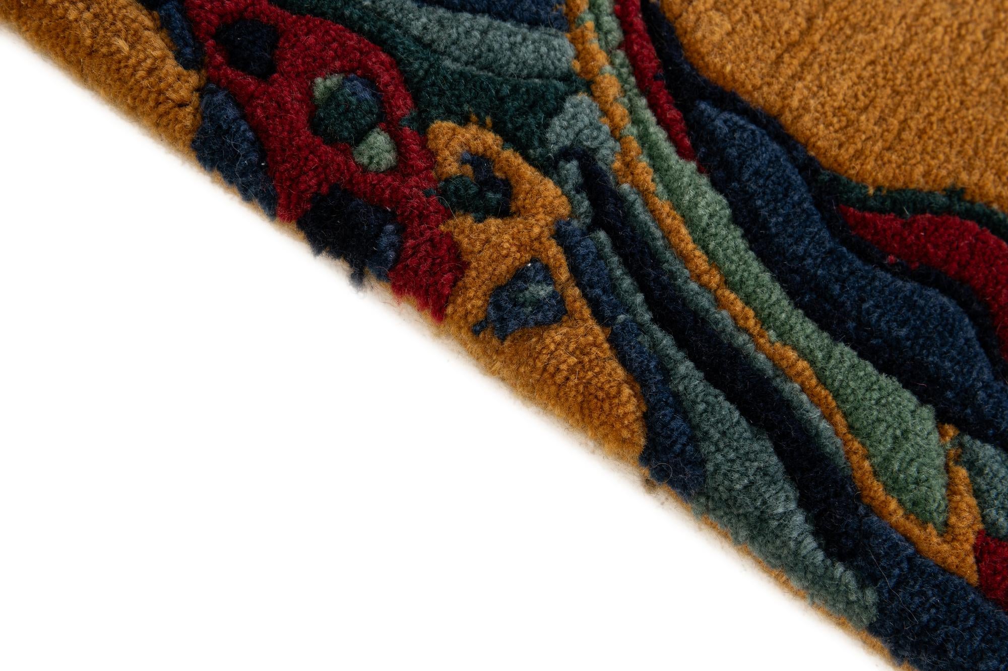 75cm x 140cm anudado a mano nepal Alfombra Lana