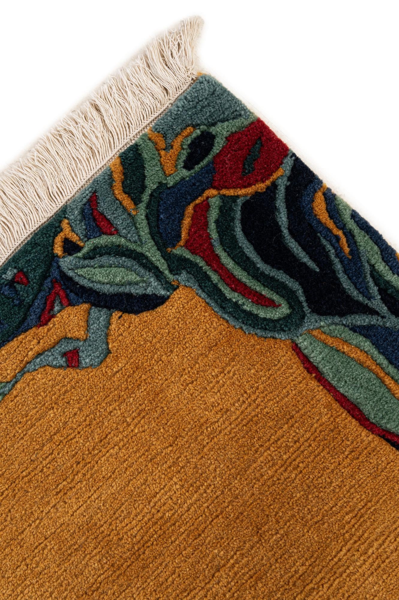 75cm x 140cm anudado a mano nepal Alfombra Lana