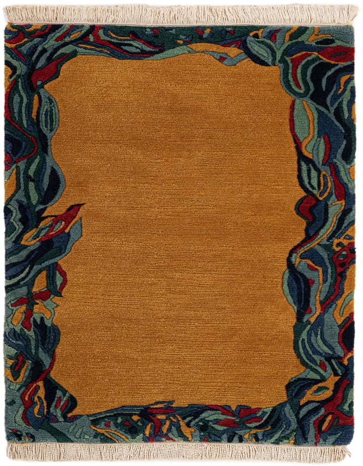 Detail image of 2' 6 x 4' 7 Hand Knotted Nepal Wool Rug