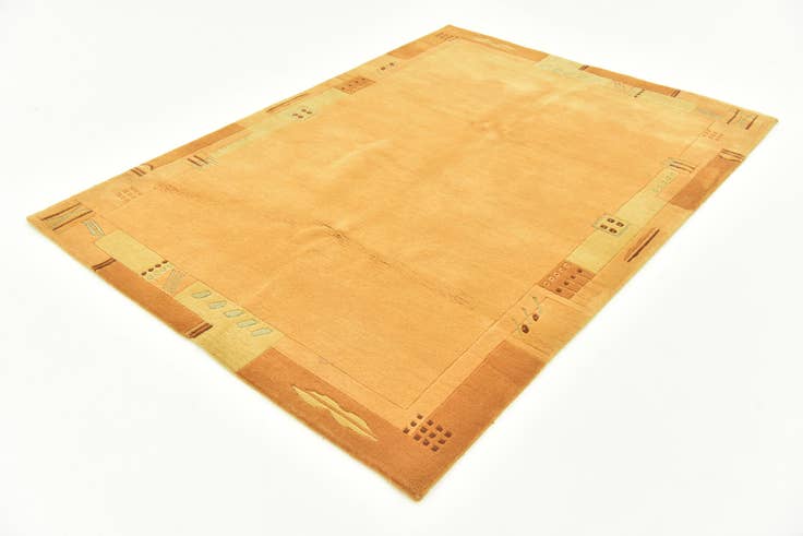 Detail image of 4' 9 x 6' 6 Hand Knotted Nepal Wool Rug