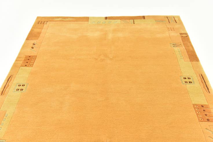 Detail image of 4' 9 x 6' 6 Hand Knotted Nepal Wool Rug