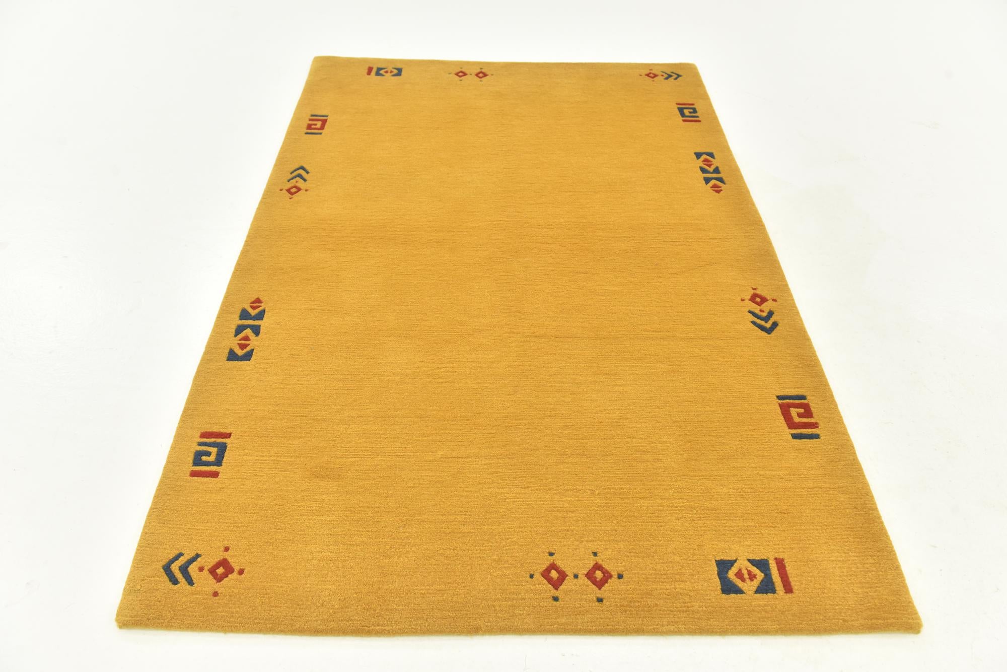 4' x 5' 8 Hand Knotted Nepal Wool Rug
