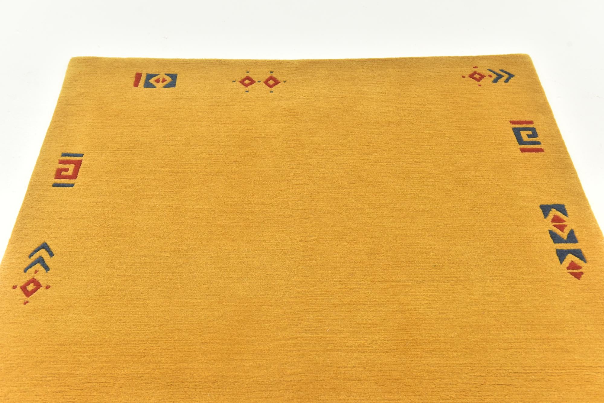 4' x 5' 8 Hand Knotted Nepal Wool Rug
