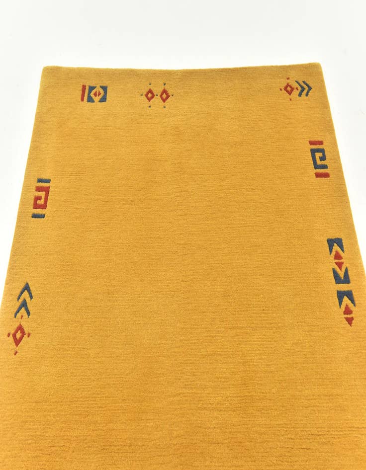 Detail image of 4' x 5' 8  Hand Knotted Nepal Wool Rug