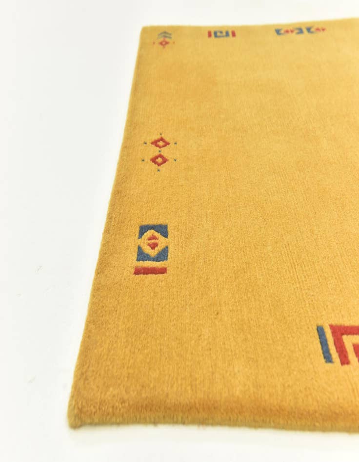 Detail image of 4' x 5' 8  Hand Knotted Nepal Wool Rug