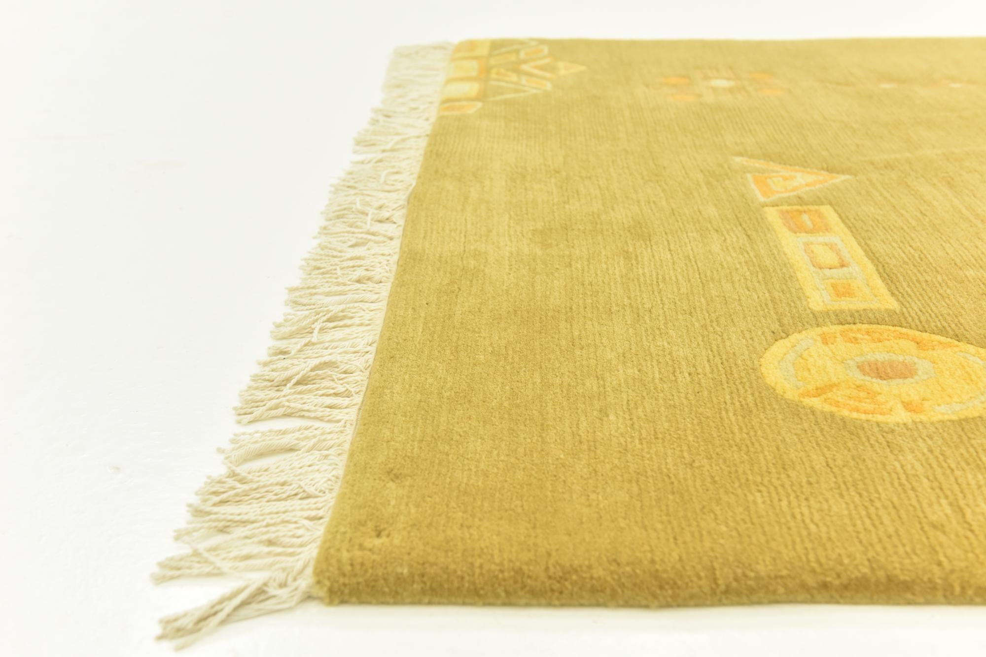 4' x 6' Hand Knotted Nepal Wool Rug