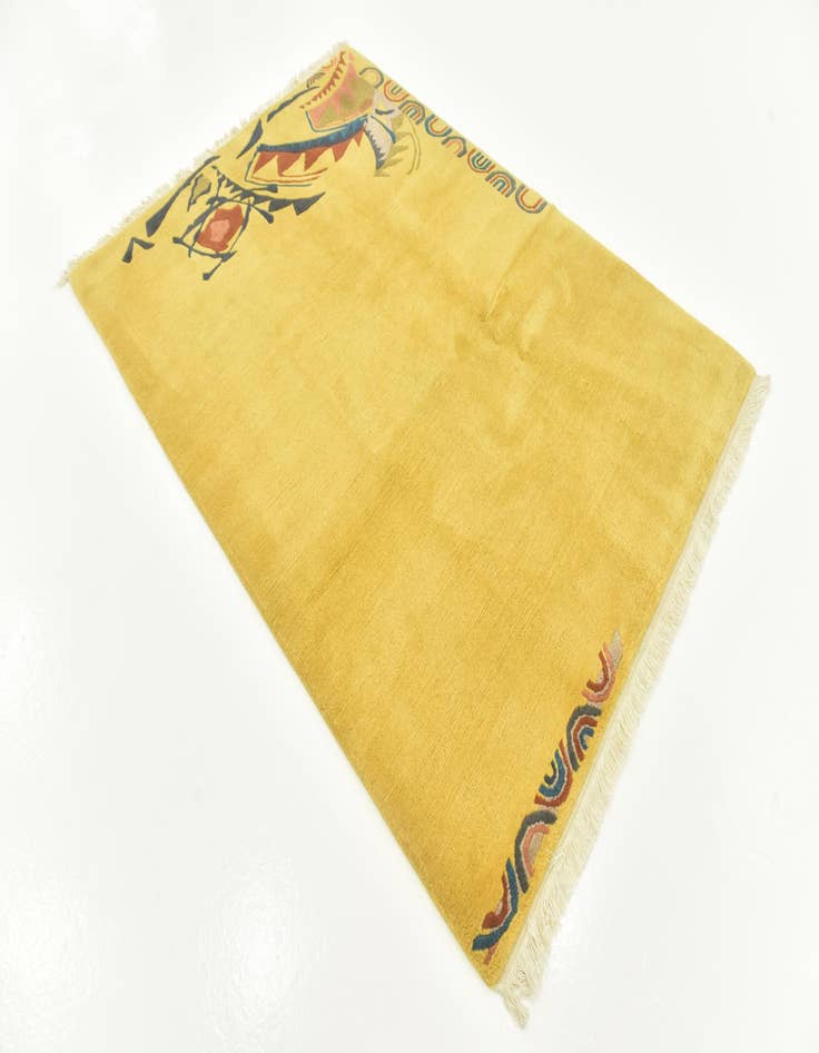 Detail image of 4' 7 x 6' 8  Hand Knotted Nepal Wool Rug