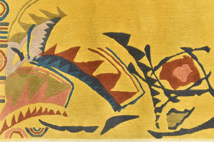 Detail image of 4' 7 x 6' 8 Hand Knotted Nepal Wool Rug