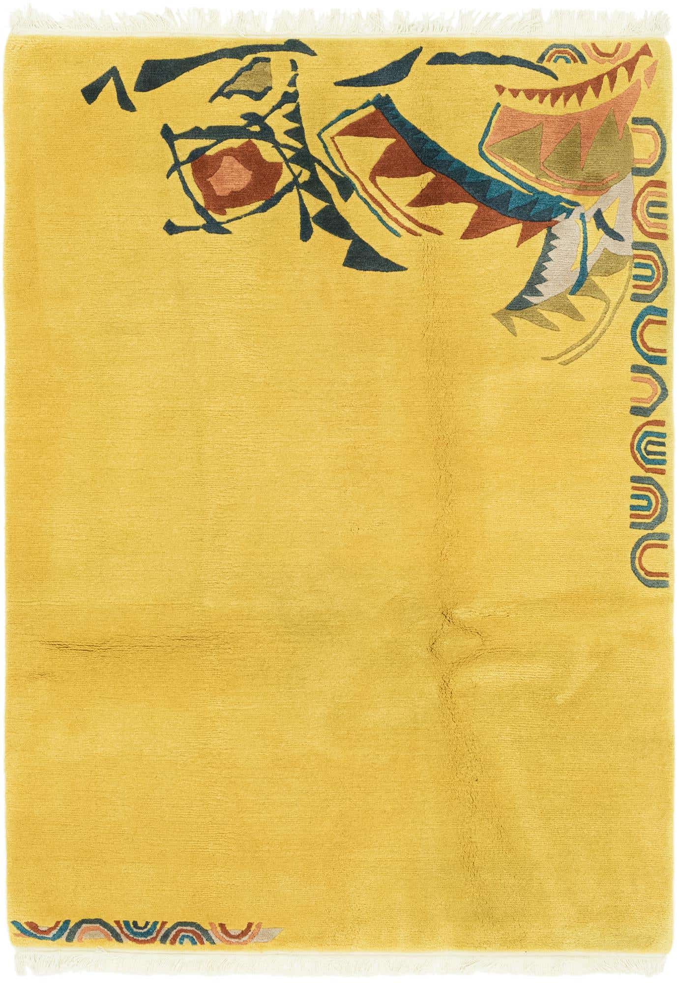 4' 7 x 6' 8 Hand Knotted Nepal Wool Rug