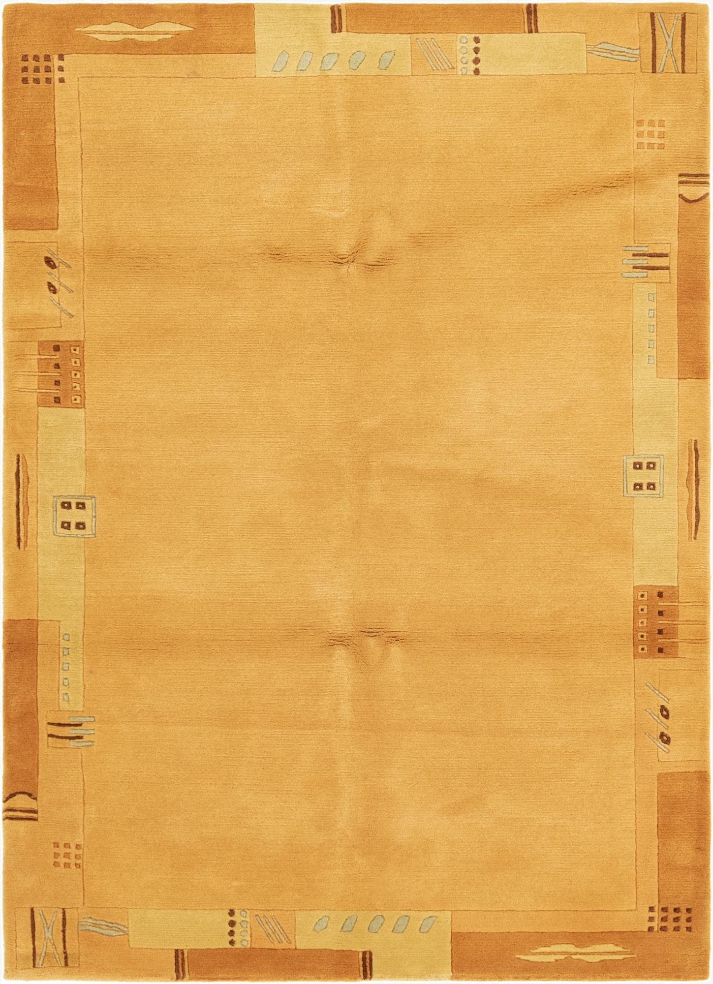 4' 9 x 6' 6  Hand Knotted Nepal Wool Rug