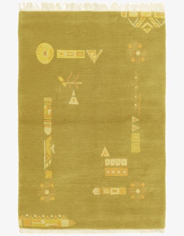 4' x 6' Hand Knotted Nepal Wool Rug