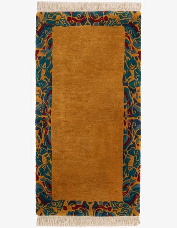 2' 5 x 4' 8 Hand Knotted Nepal Wool Rug