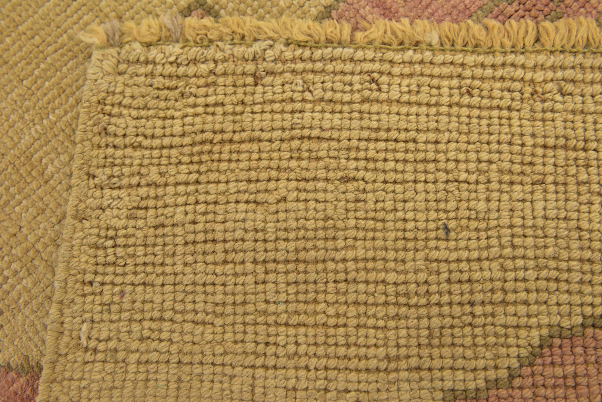 3' 8 x 4' 8 Hand Knotted Oushak Wool Rug