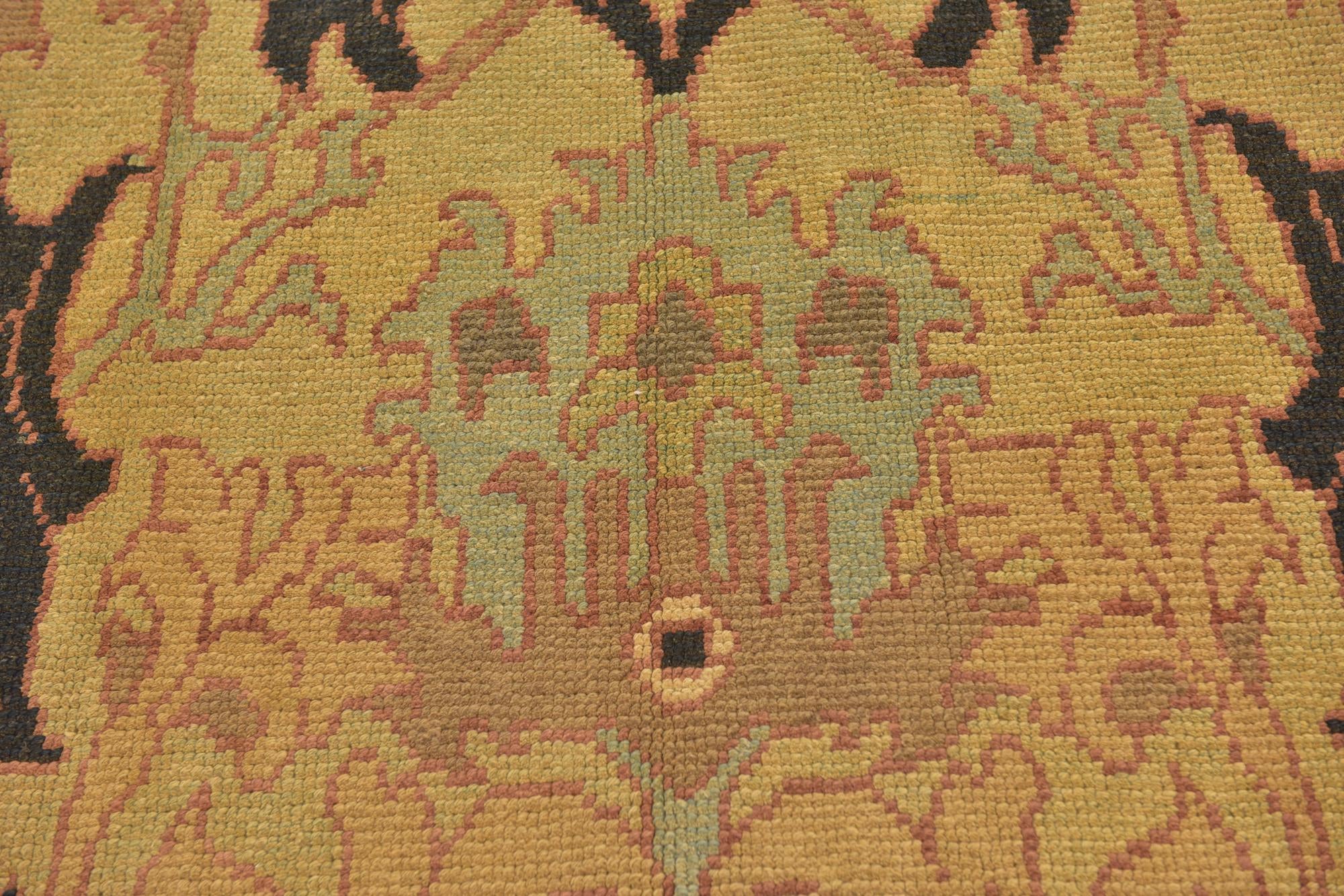 4' 8 x 7' 4 Hand Knotted Oushak Wool Rug