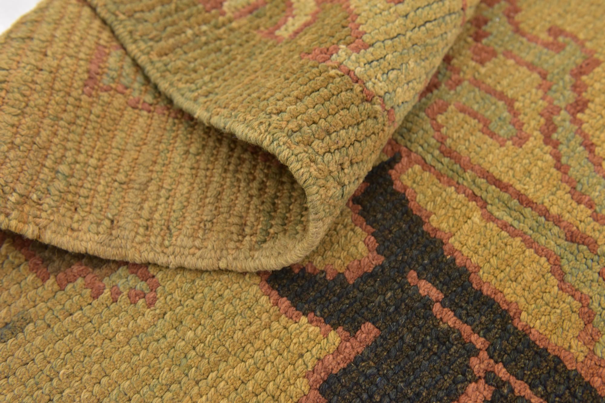 4' 8 x 7' 4 Hand Knotted Oushak Wool Rug