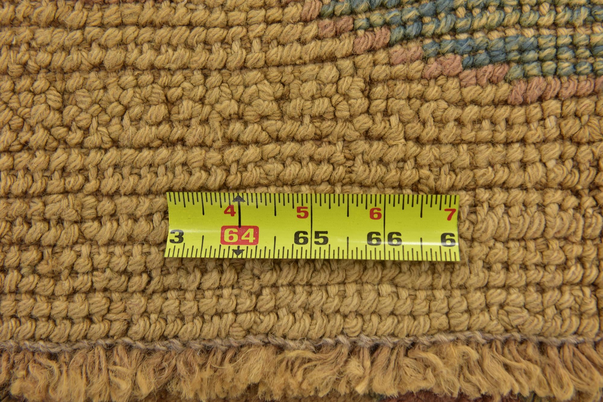 4' 6 x 7' 3 Hand Knotted Oushak Wool Rug