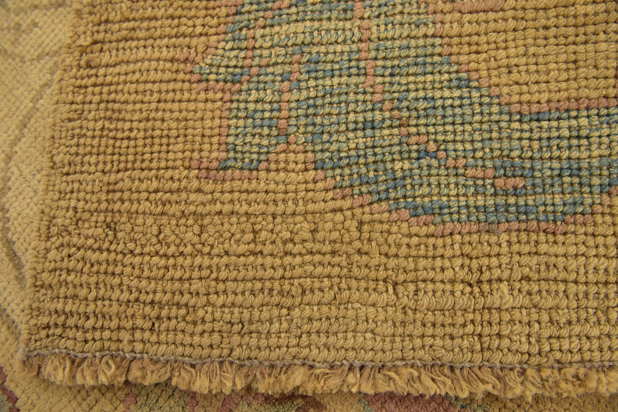 4' 6 x 7' 3 Hand Knotted Oushak Wool Rug