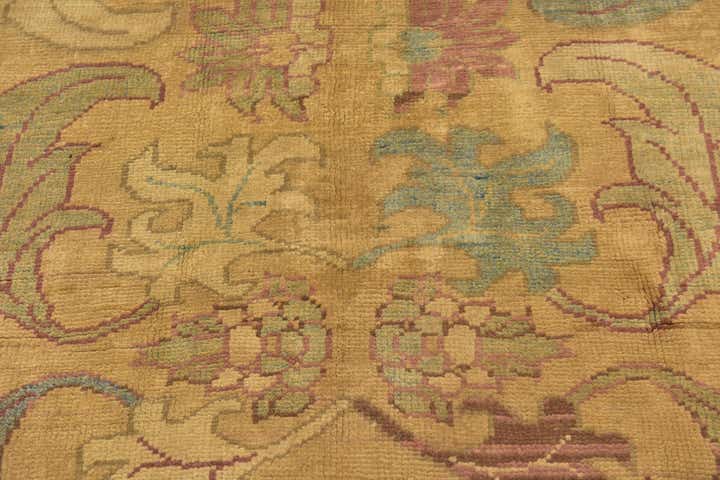 4' 6 x 7' 3 Hand Knotted Oushak Wool Rug
