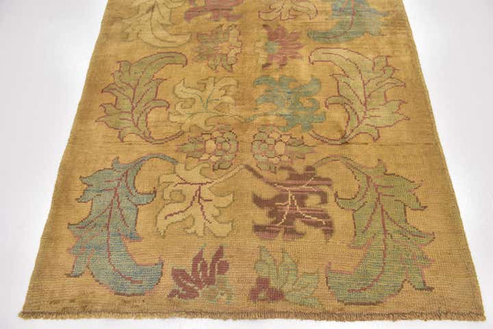 4' 6 x 7' 3 Hand Knotted Oushak Wool Rug