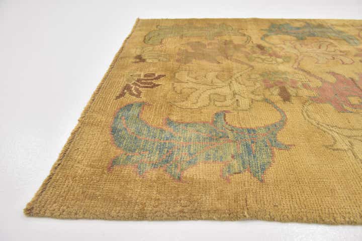 4' 6 x 7' 3 Hand Knotted Oushak Wool Rug