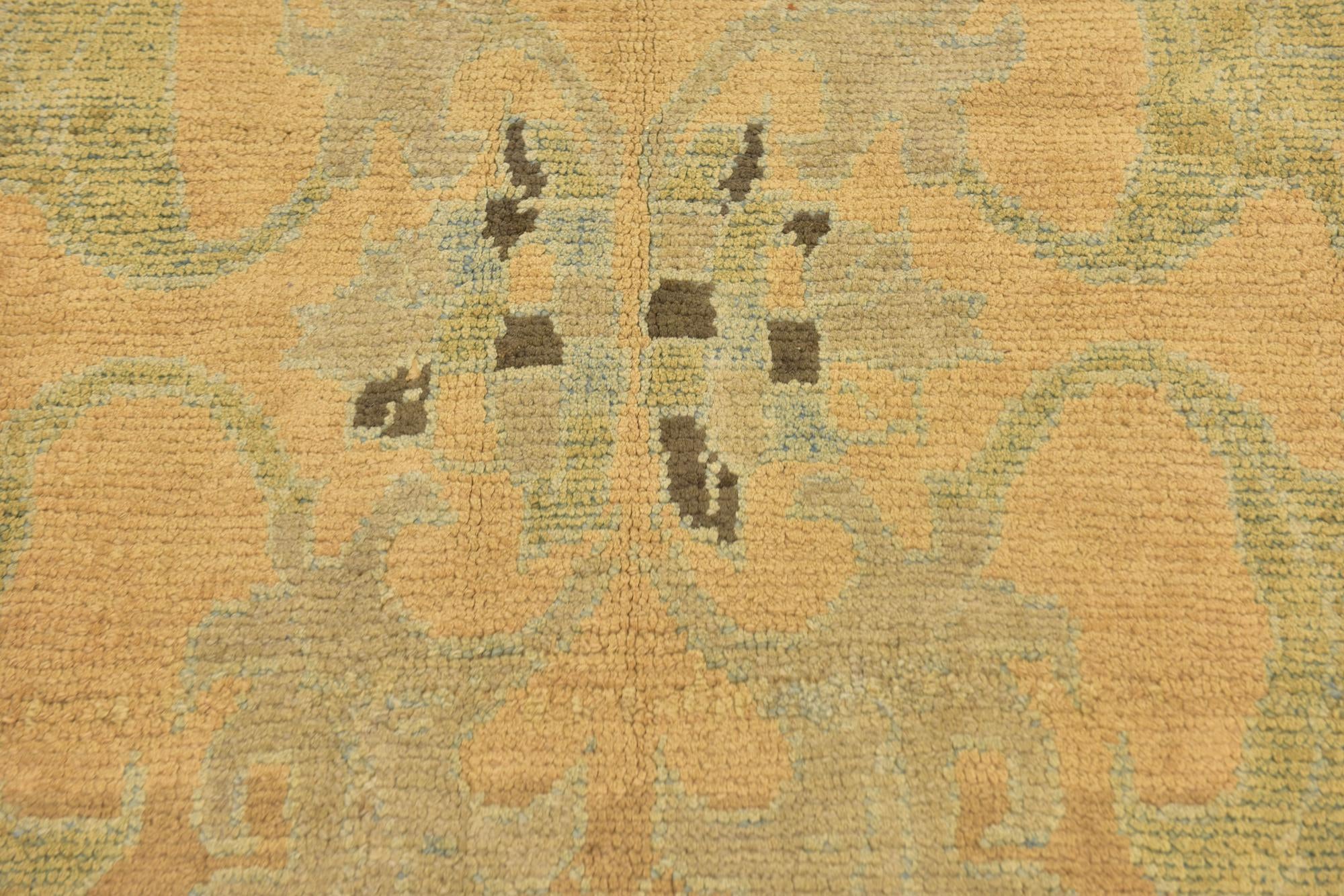 4' 3 x 5' 8 Hand Knotted Oushak Wool Rug