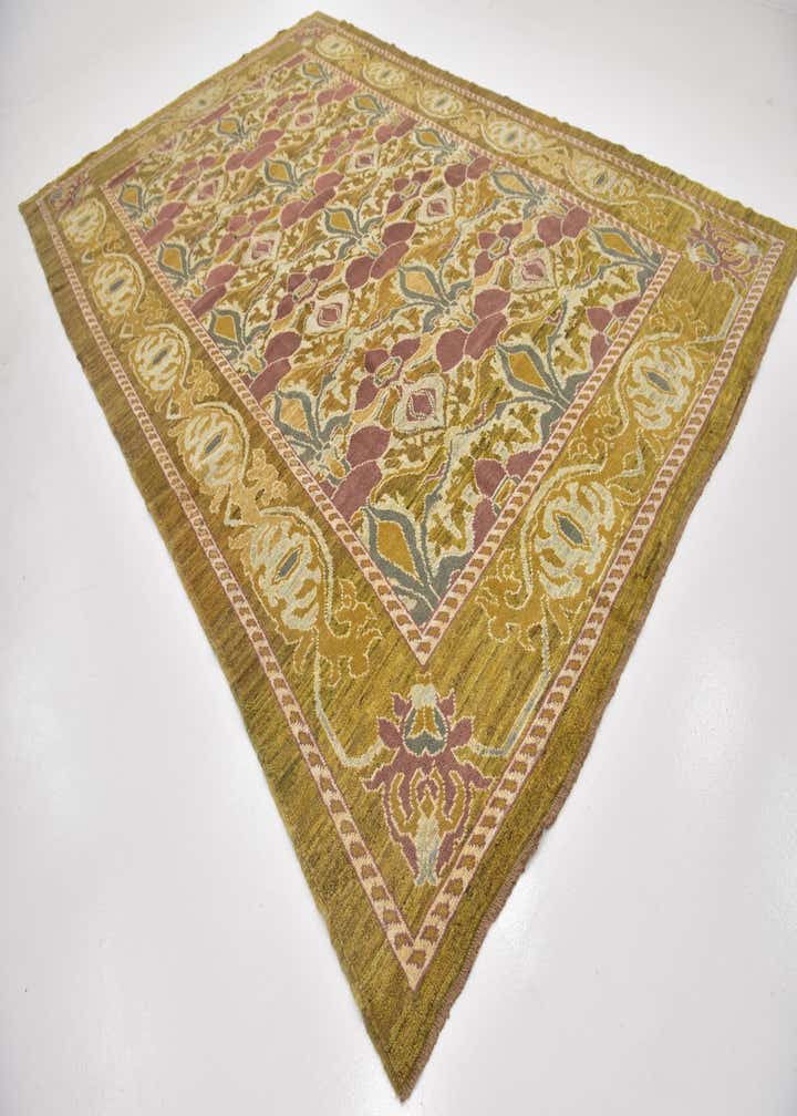 9' 7 x 14' 9 Hand Knotted Oushak Wool Rug