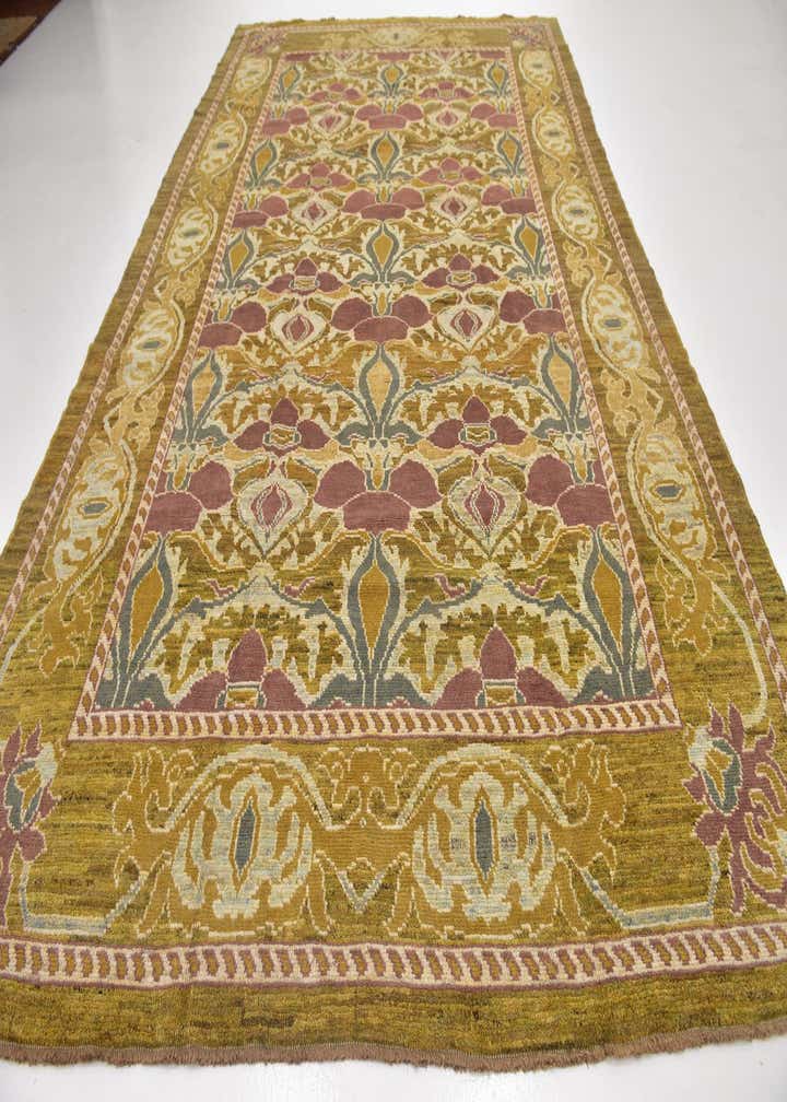 9' 7 x 14' 9 Hand Knotted Oushak Wool Rug