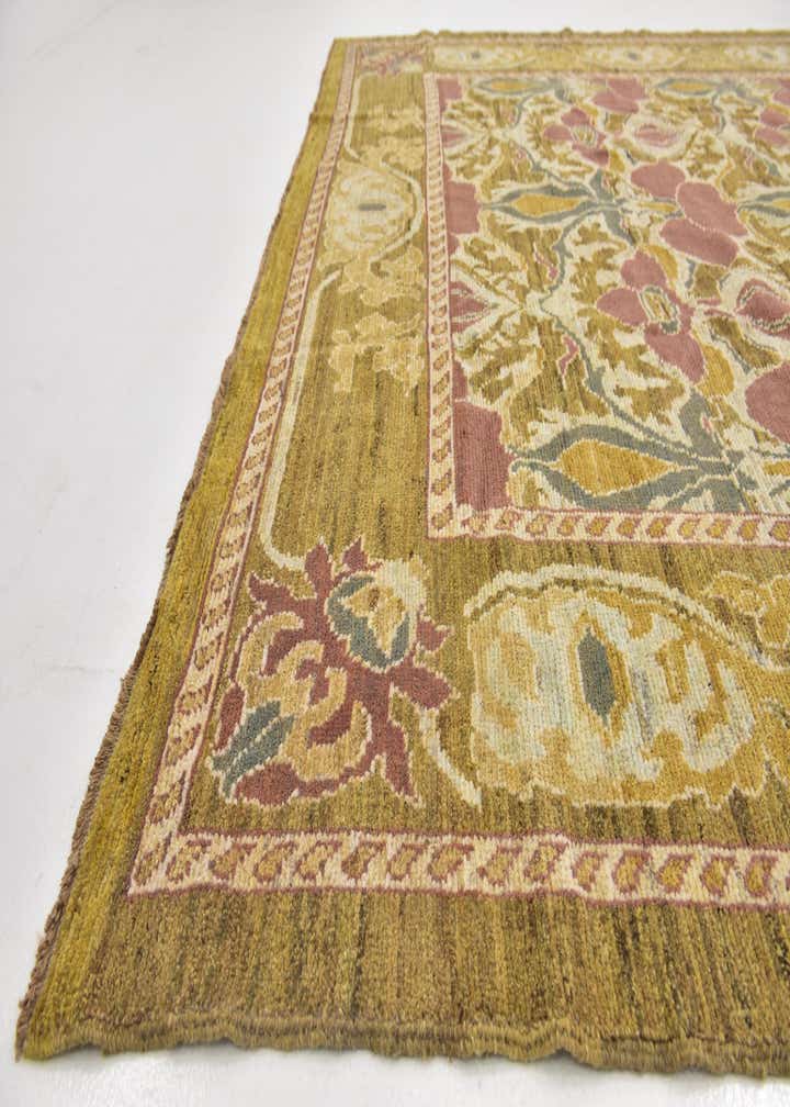 9' 7 x 14' 9 Hand Knotted Oushak Wool Rug