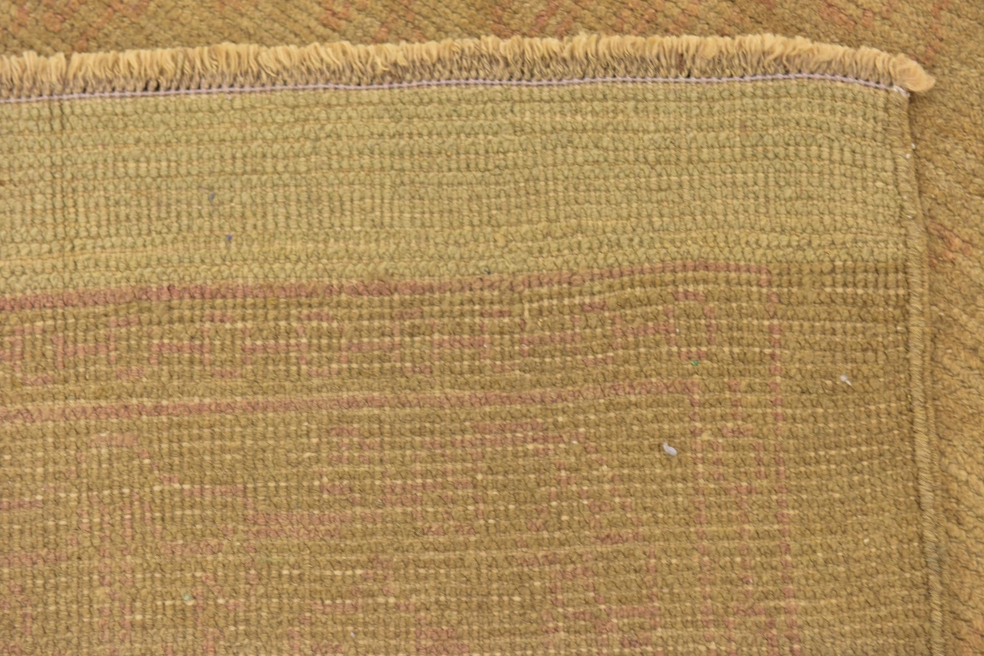 6' 7 x 9' 8 Hand Knotted Oushak Wool Rug