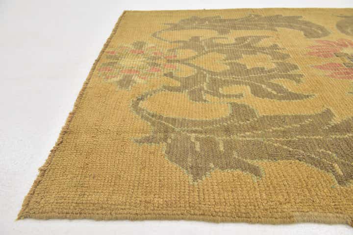 4' 3 x 6' 8 Hand Knotted Oushak Wool Rug