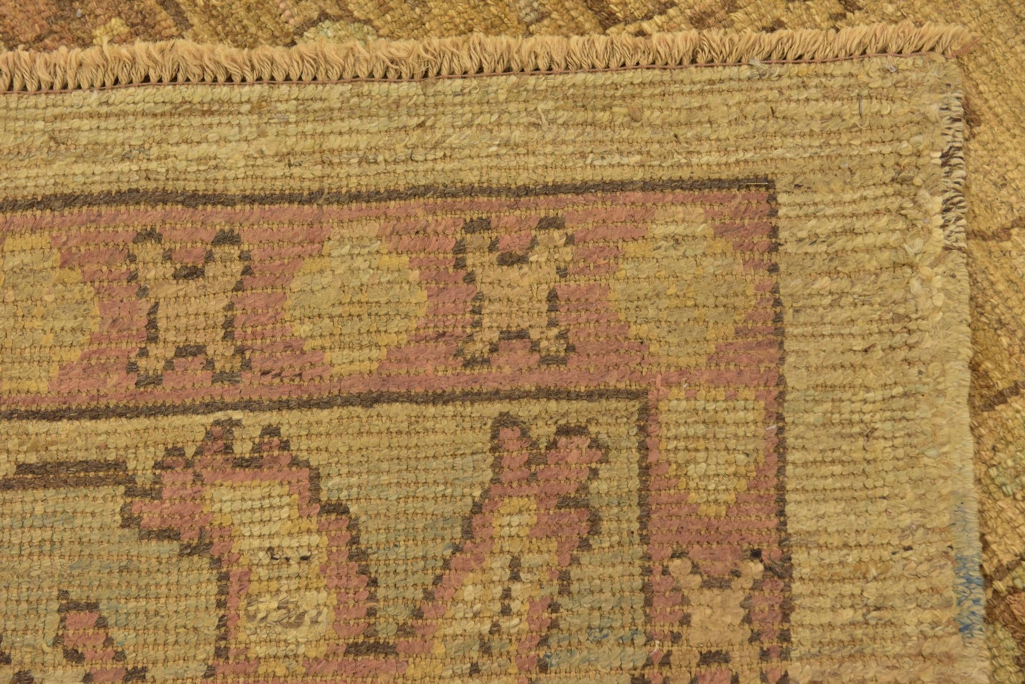10' x 13' 6 Hand Knotted Oushak Wool Rug