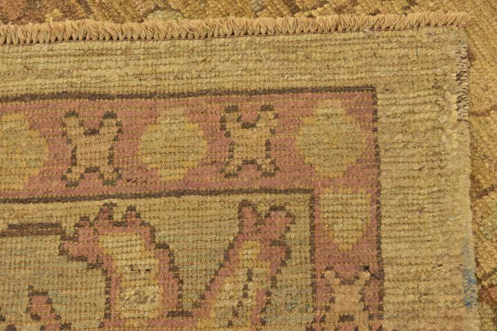 10' x 13' 6 Hand Knotted Oushak Wool Rug