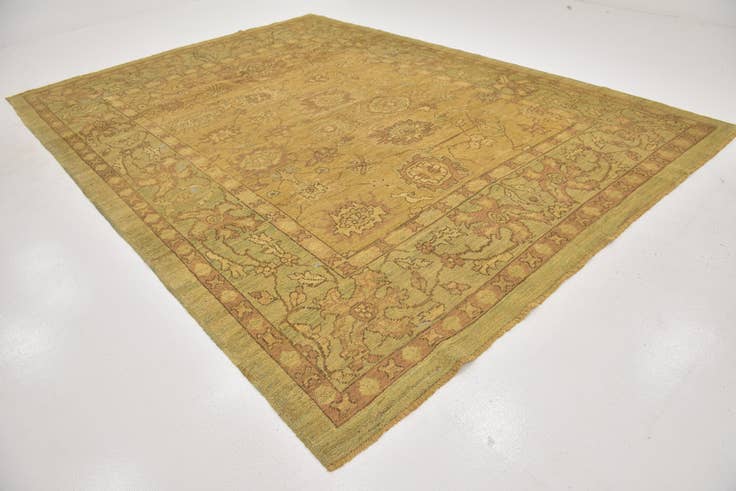 Detail image of 10' x 13' 6 Hand Knotted Oushak Wool Rug
