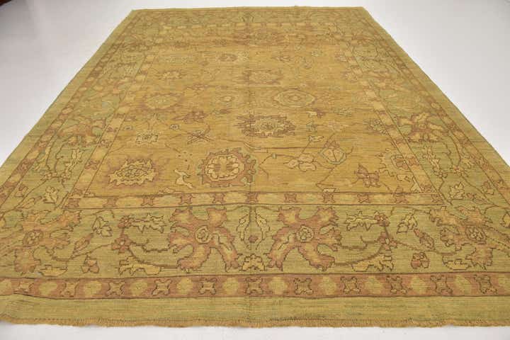 10' x 13' 6 Hand Knotted Oushak Wool Rug