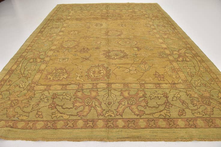 Detail image of 10' x 13' 6 Hand Knotted Oushak Wool Rug