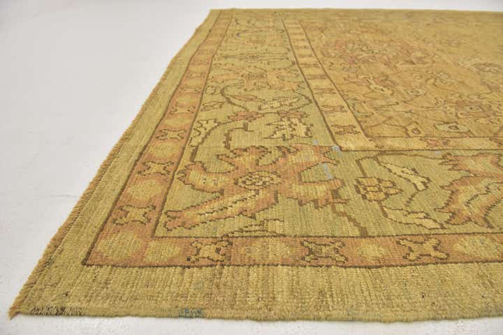 10' x 13' 6 Hand Knotted Oushak Wool Rug