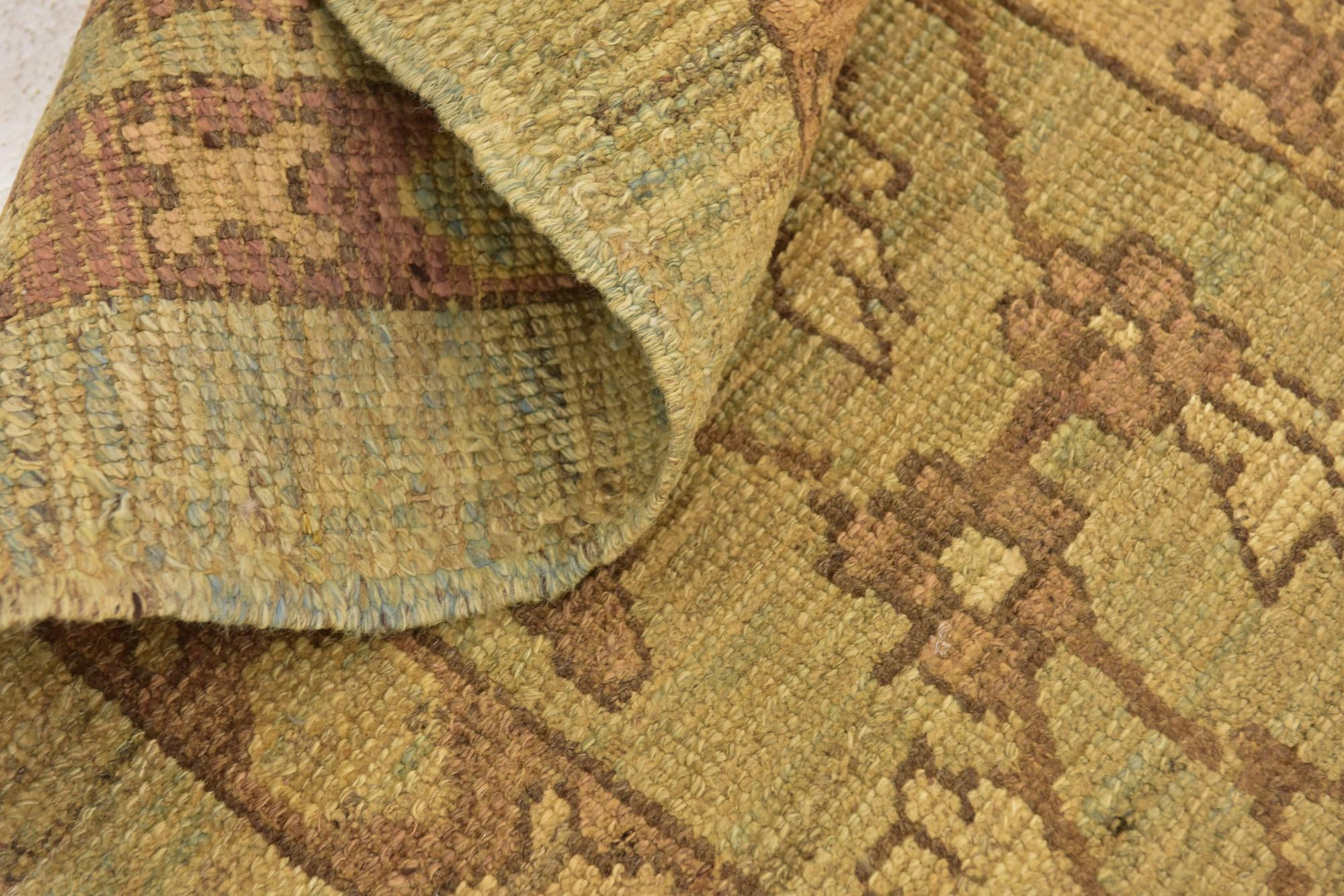 10' x 13' 6 Hand Knotted Oushak Wool Rug