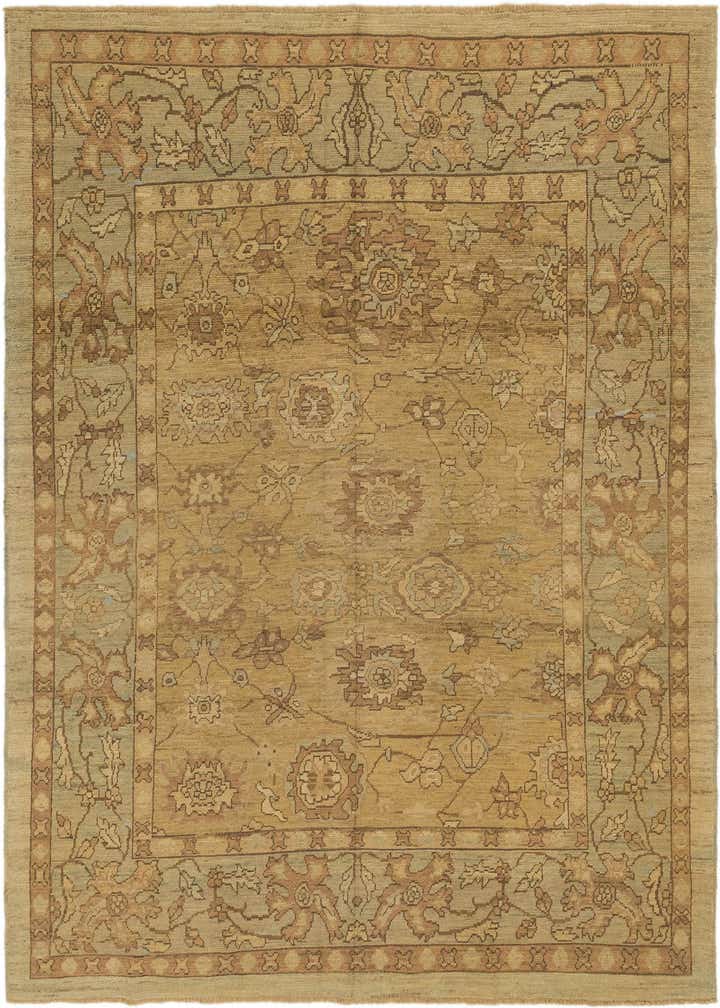 10' x 13' 6 Hand Knotted Oushak Wool Rug