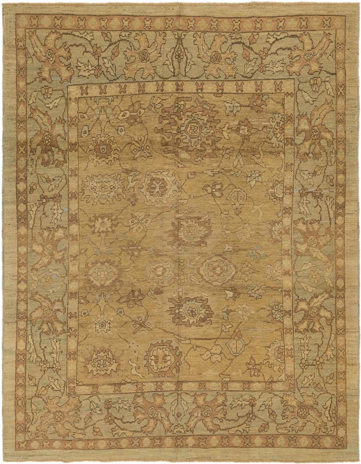 Detail image of 10' x 13' 6 Hand Knotted Oushak Wool Rug