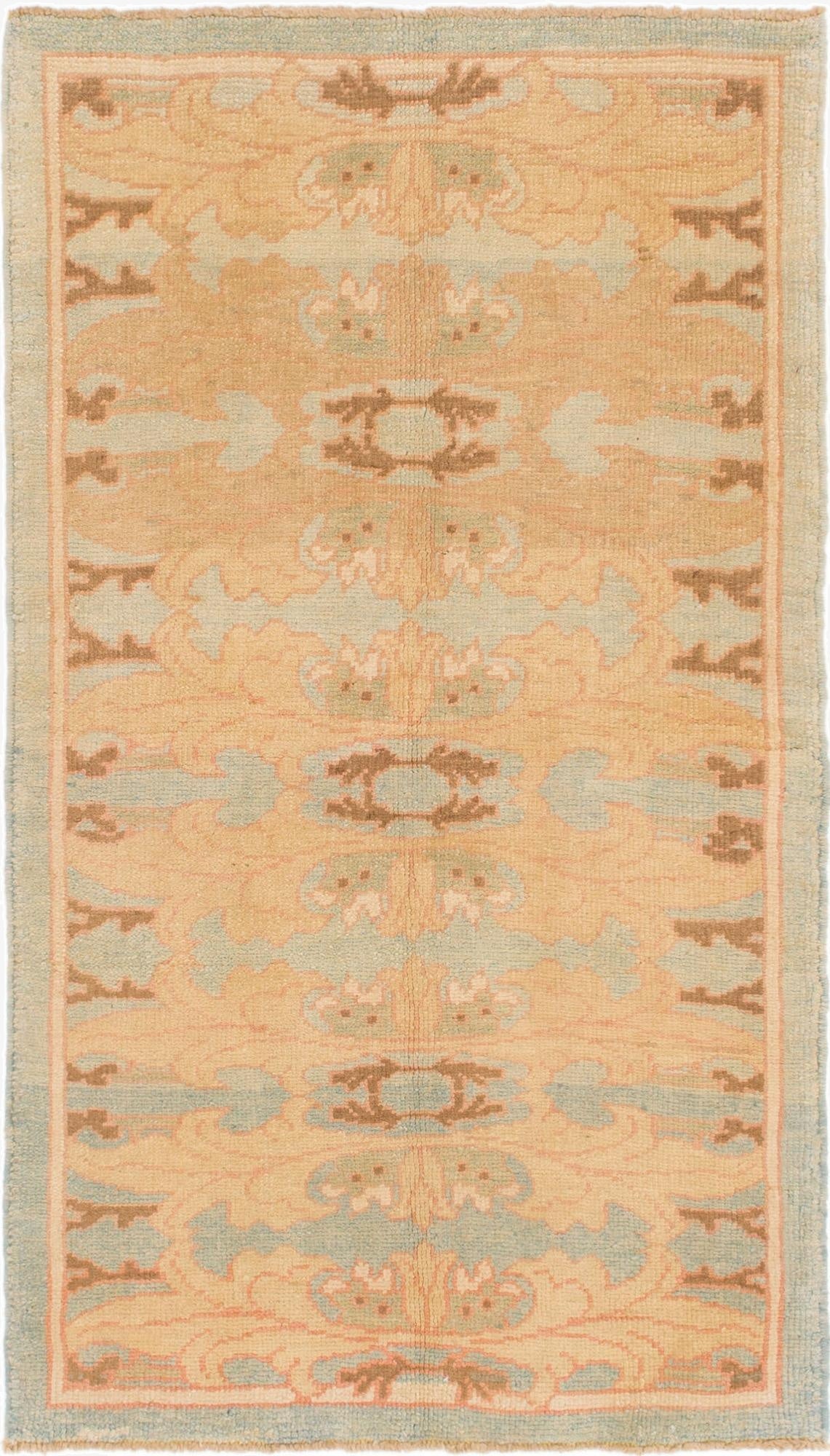 3' 7 x 6' 3  Hand Knotted Oushak Wool Rug