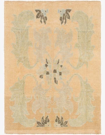 4' 3 x 5' 8 Hand Knotted Oushak Wool Rug