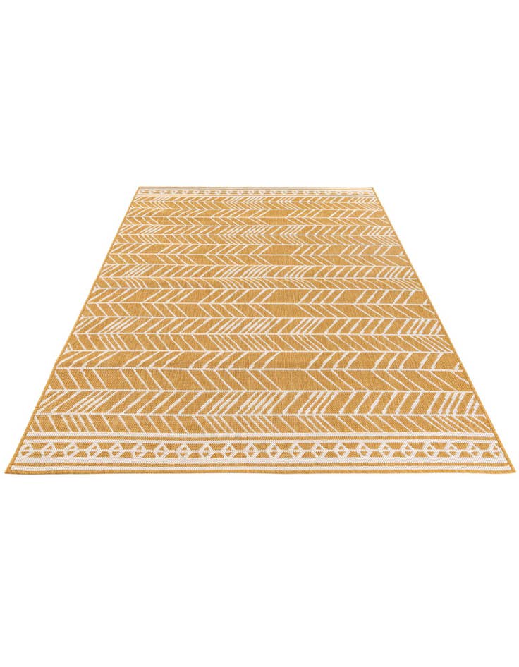 Detail image of 5' 3 x 7' 8  Washable Modern Indoor / Outdoor Rug