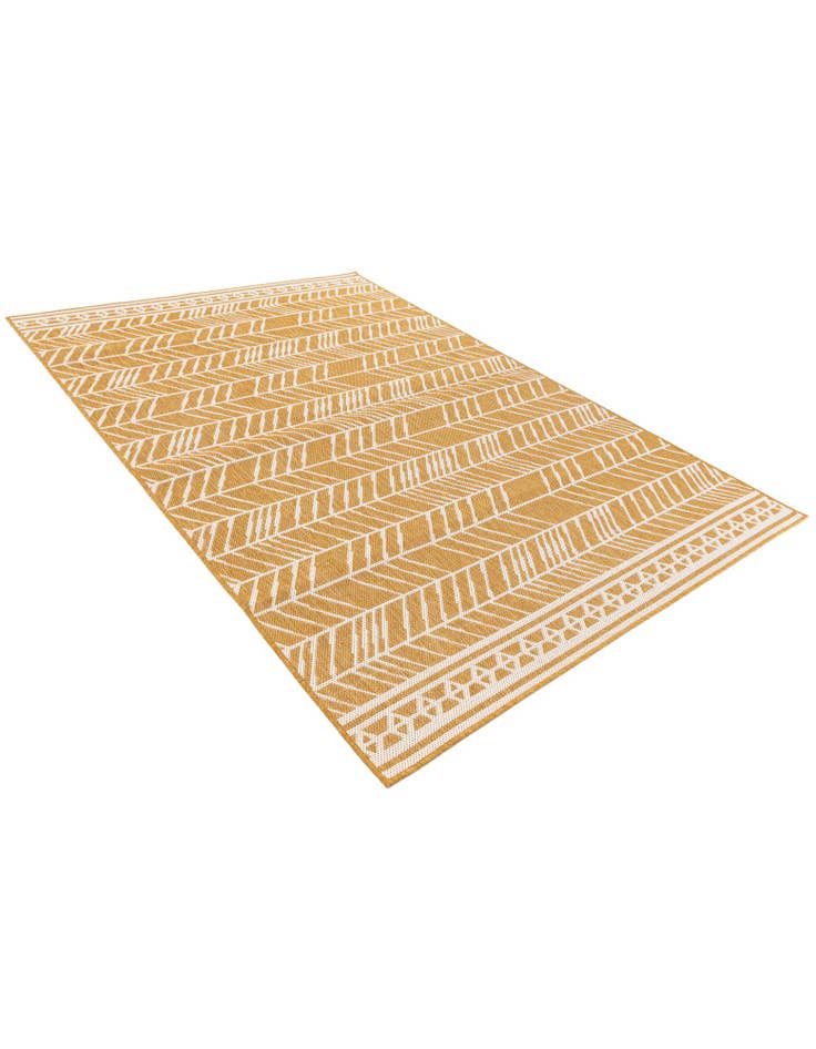 Detail image of 5' 3 x 7' 8  Washable Modern Indoor / Outdoor Rug