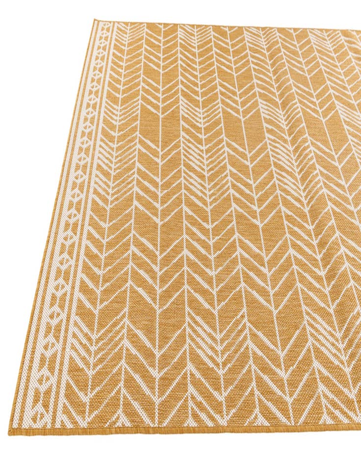 Detail image of 5' 3 x 7' 8  Washable Modern Indoor / Outdoor Rug