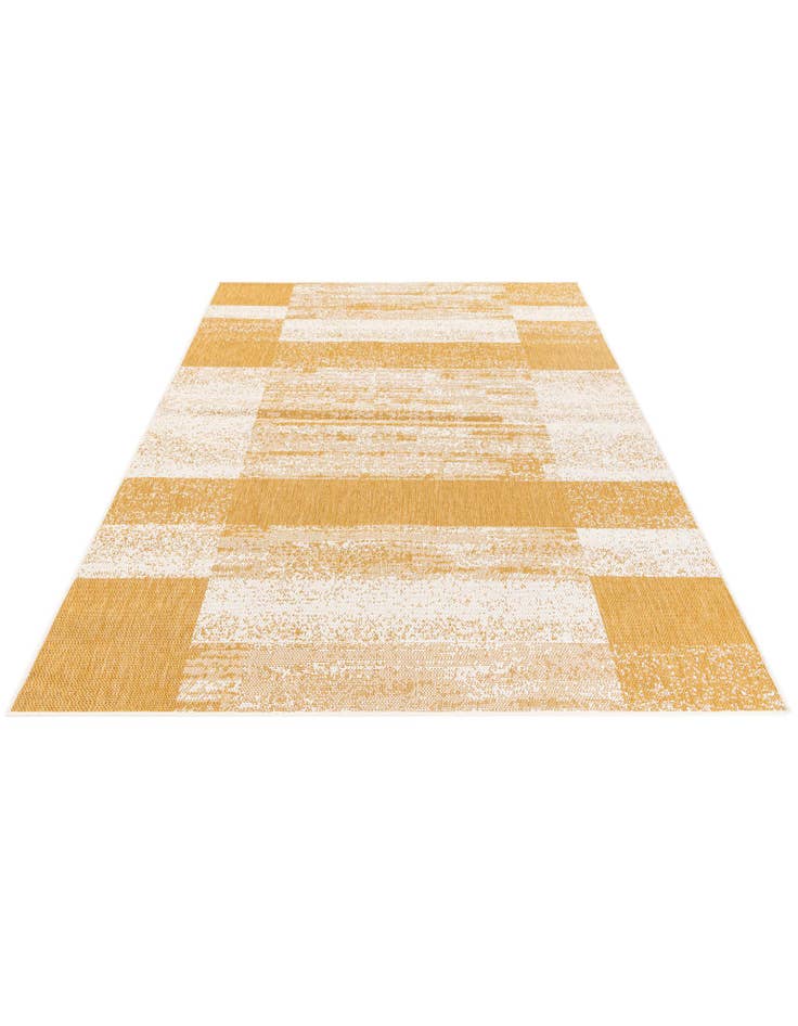 Detail image of 5' 3 x 7' 8  Washable Modern Indoor / Outdoor Rug