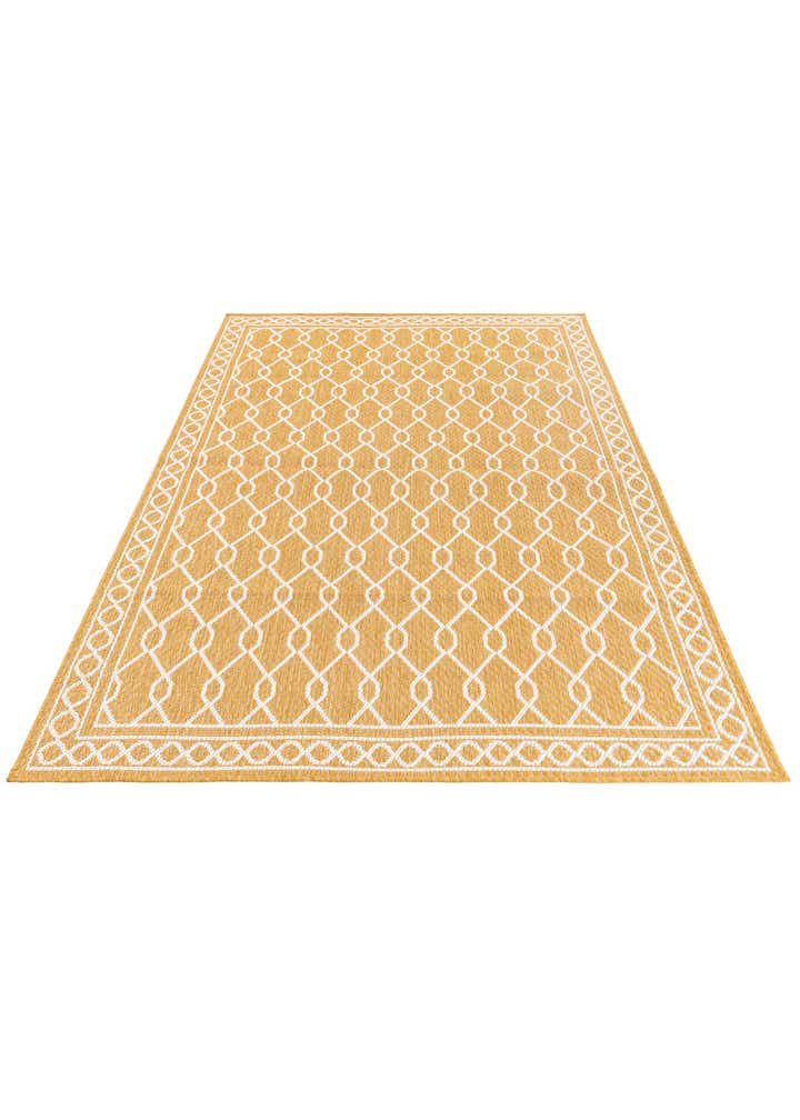 5' 3 x 7' 8 Easy-Clean Modern Indoor / Outdoor Rug