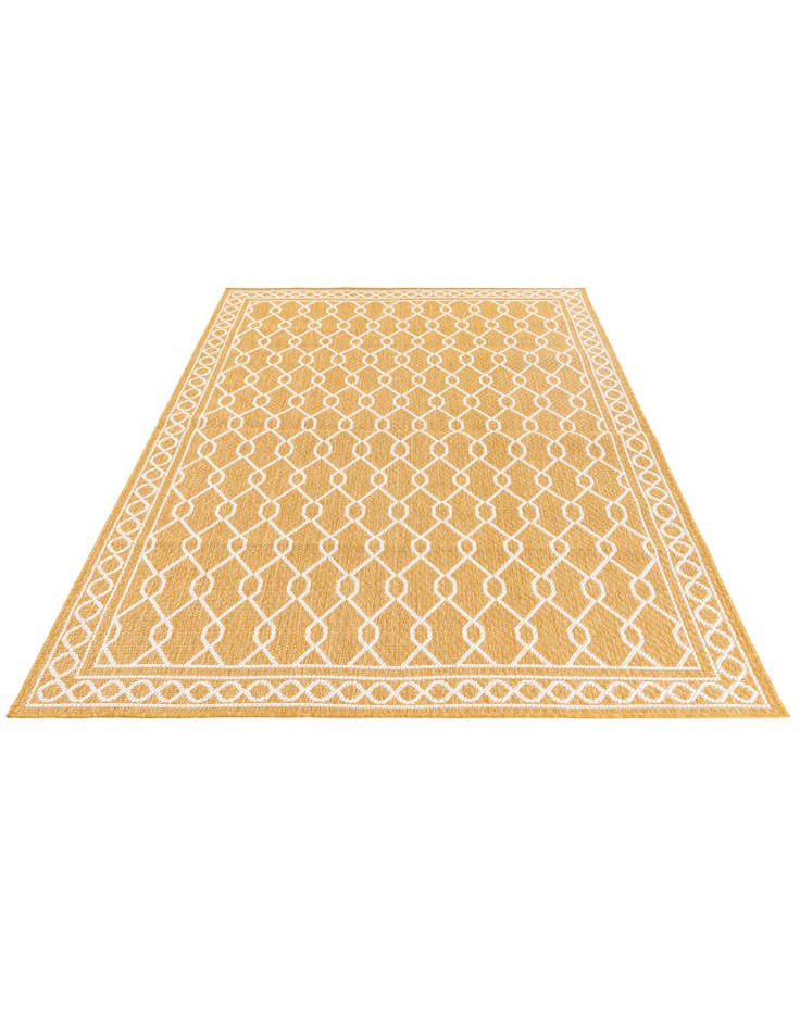 Detail image of 5' 3 x 7' 8  Washable Modern Indoor / Outdoor Rug