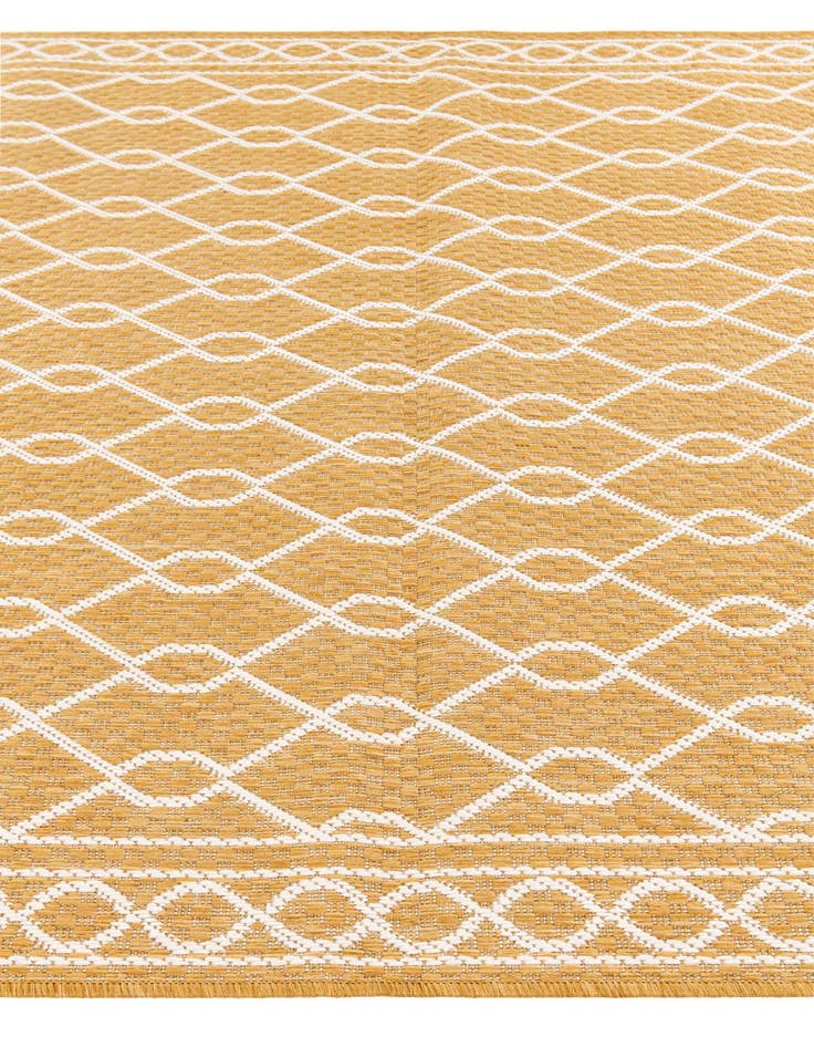 Detail image of 5' 3 x 7' 8  Washable Modern Indoor / Outdoor Rug