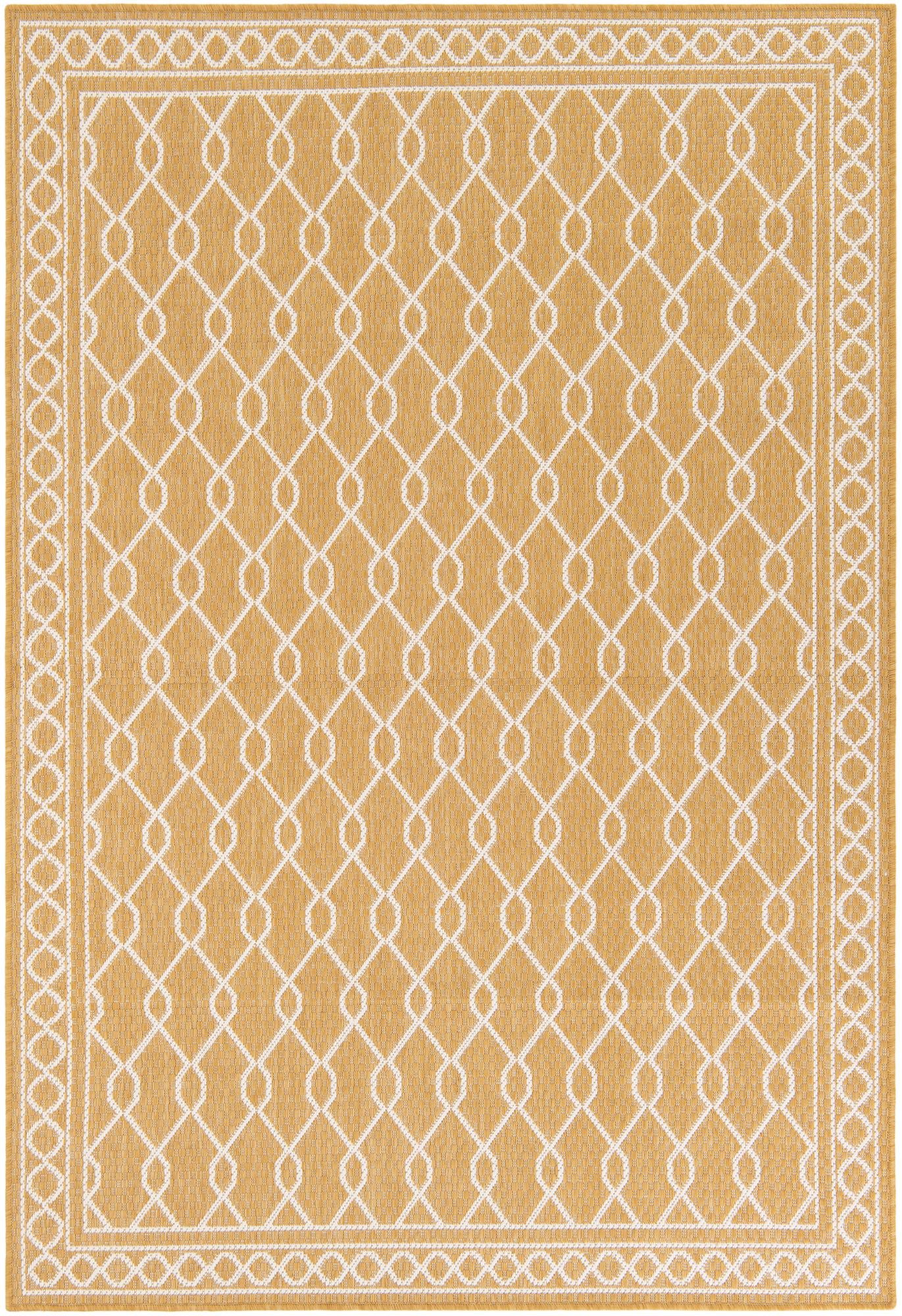 5' 3 x 7' 8 Easy-Clean Modern Indoor / Outdoor Rug